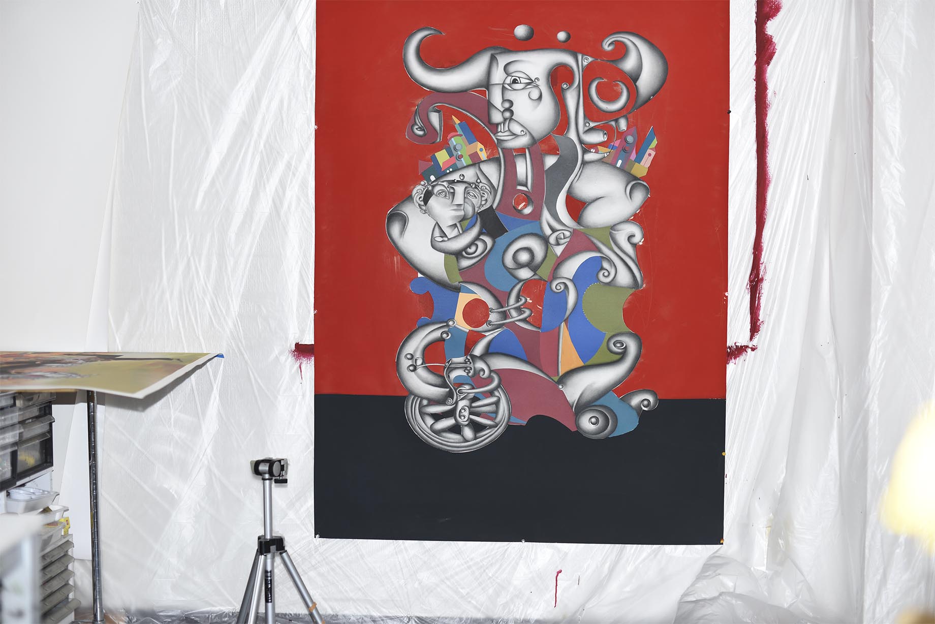 EL TORO & CHILD UNDERPAINT